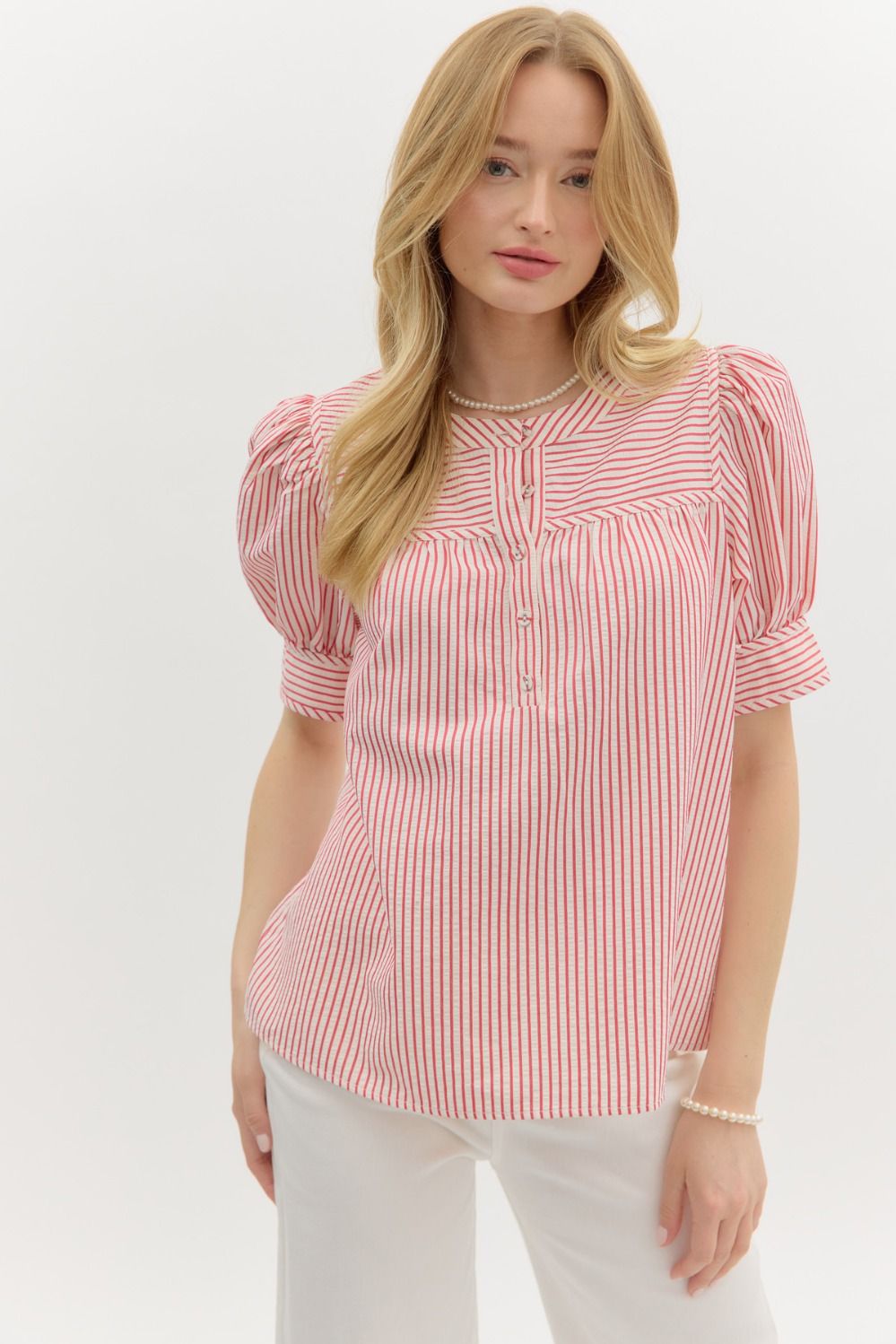 Red Stripe Top