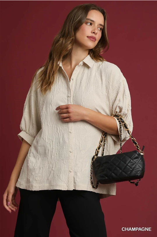 Leafy Button Down