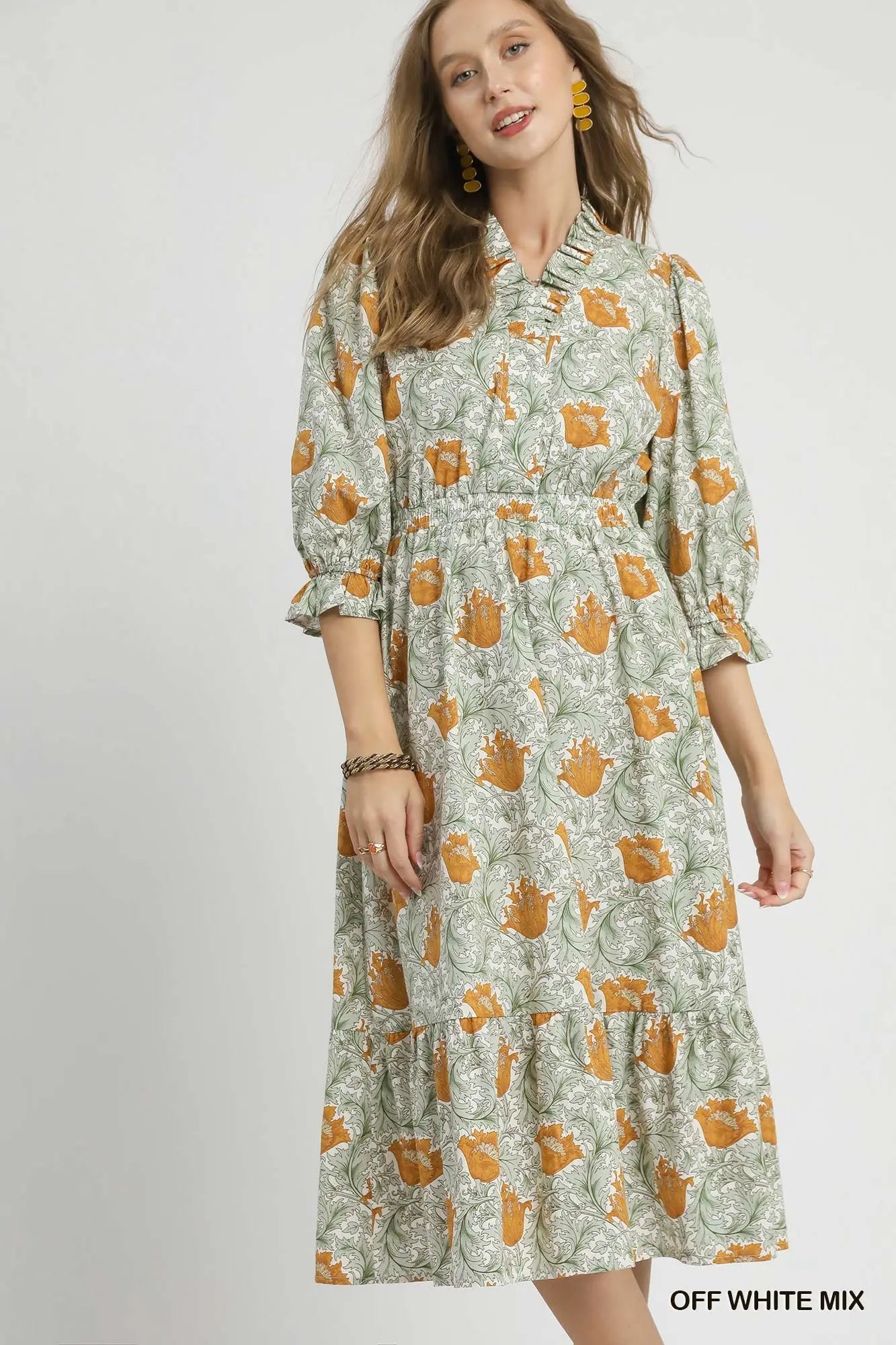 flamingo midi dress Cinq Sept Antonia Dress