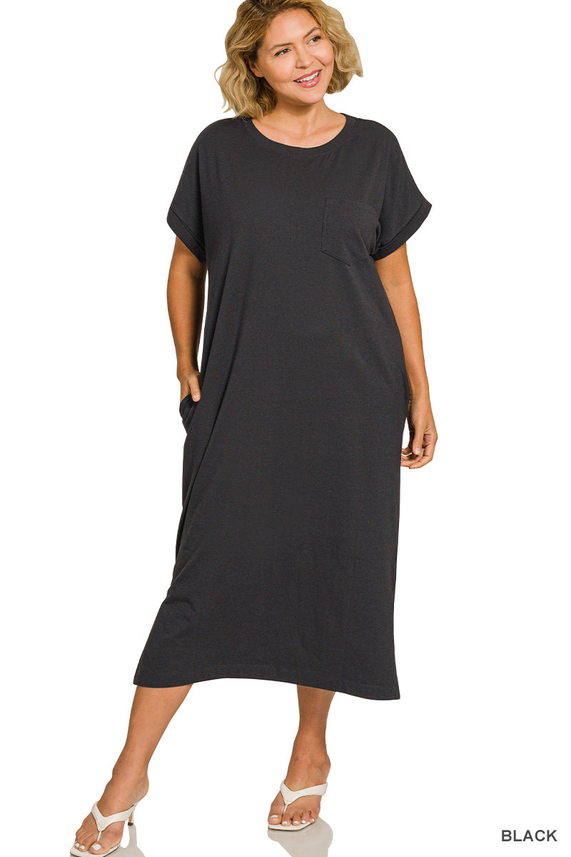 black flamingo dress Midi Tee XL / Pink dyed and vibrant Year 11 Formal Back Necklace Length:11