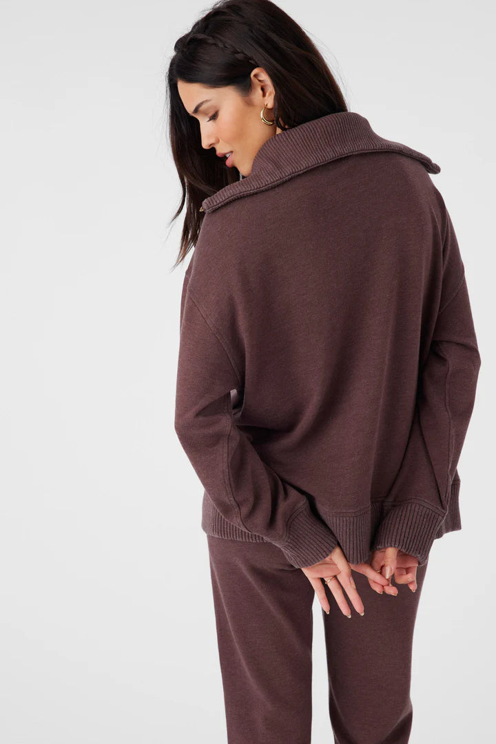 Karma Mock Neck Zip