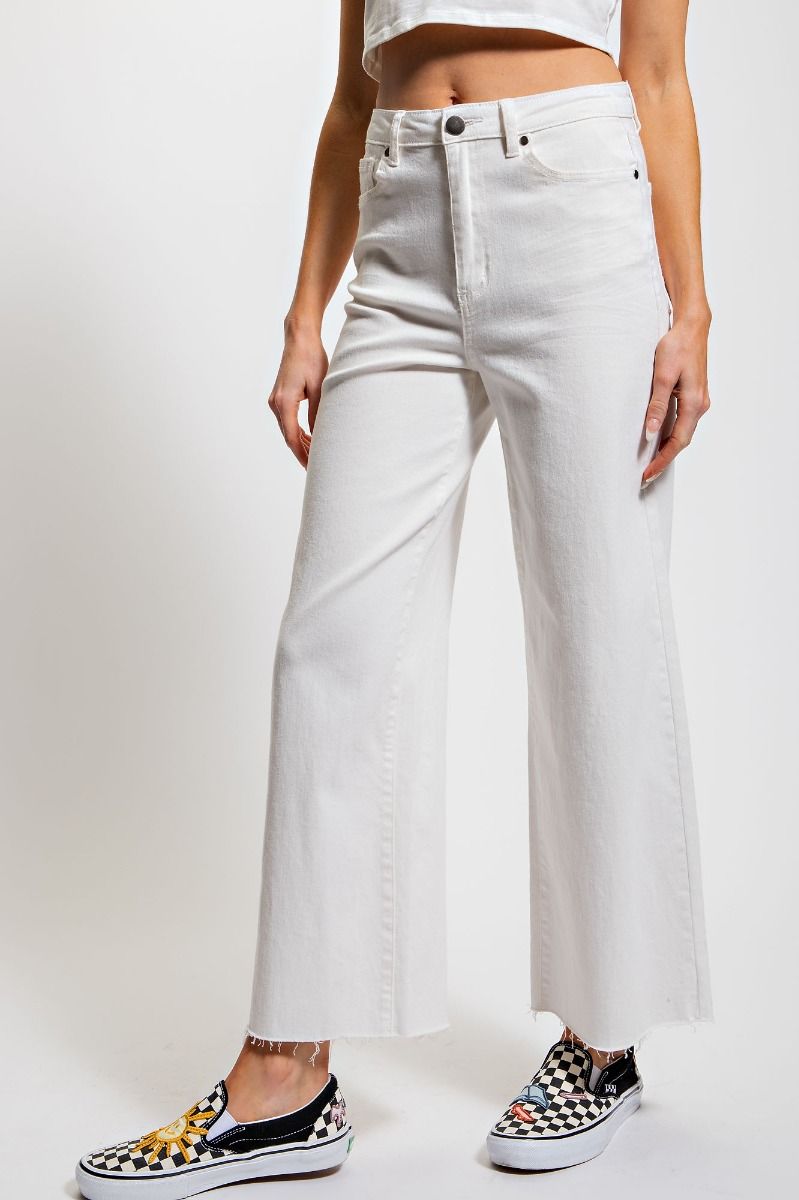 White Wide Leg Jeans