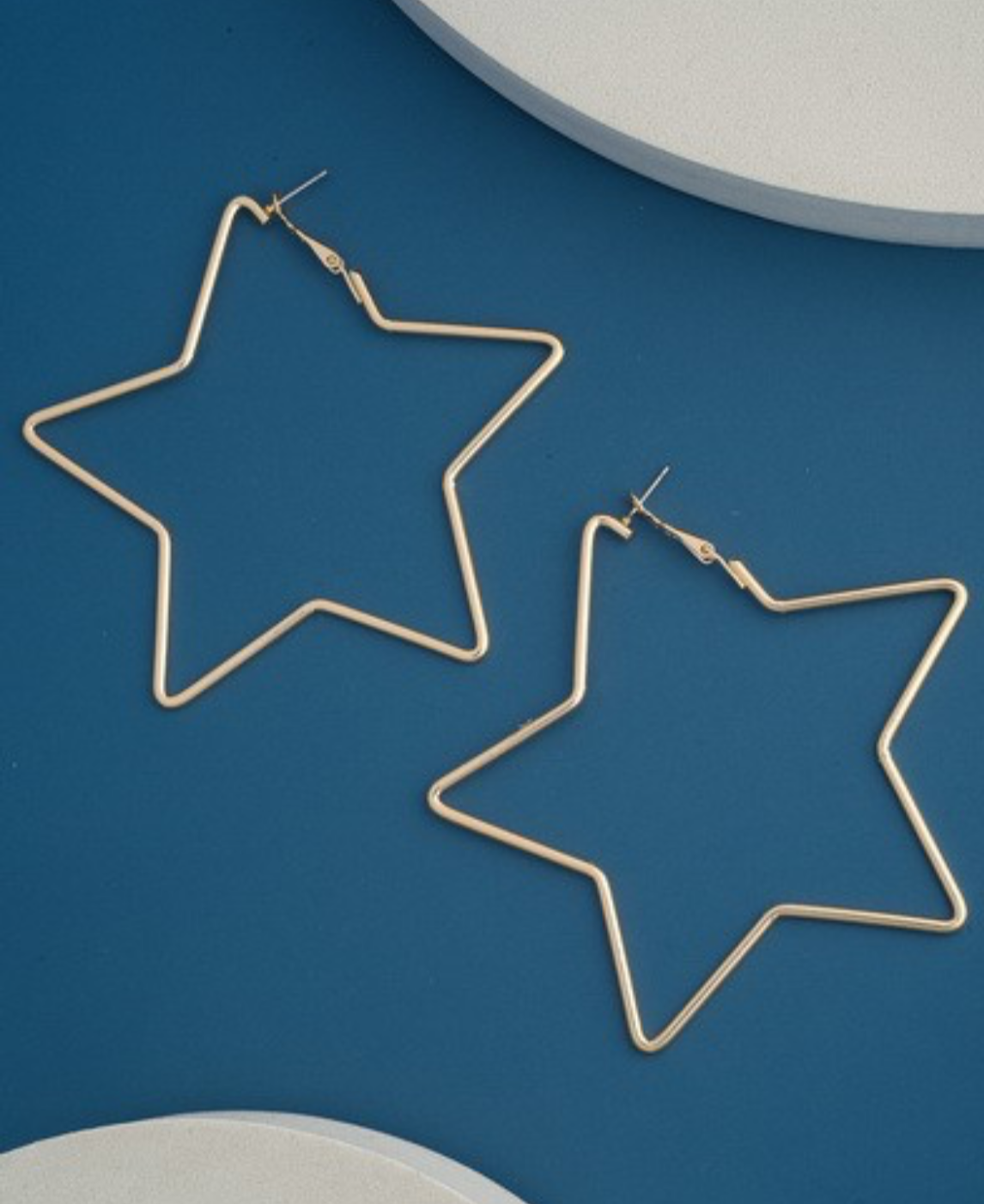 Oversized Star Hoops