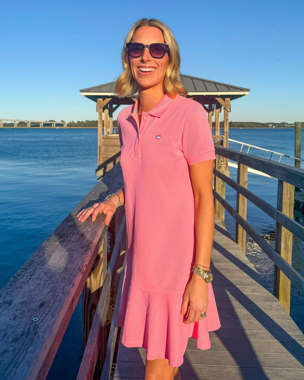 Skipjack Dropwaist Polo Dress | Southern Tide
