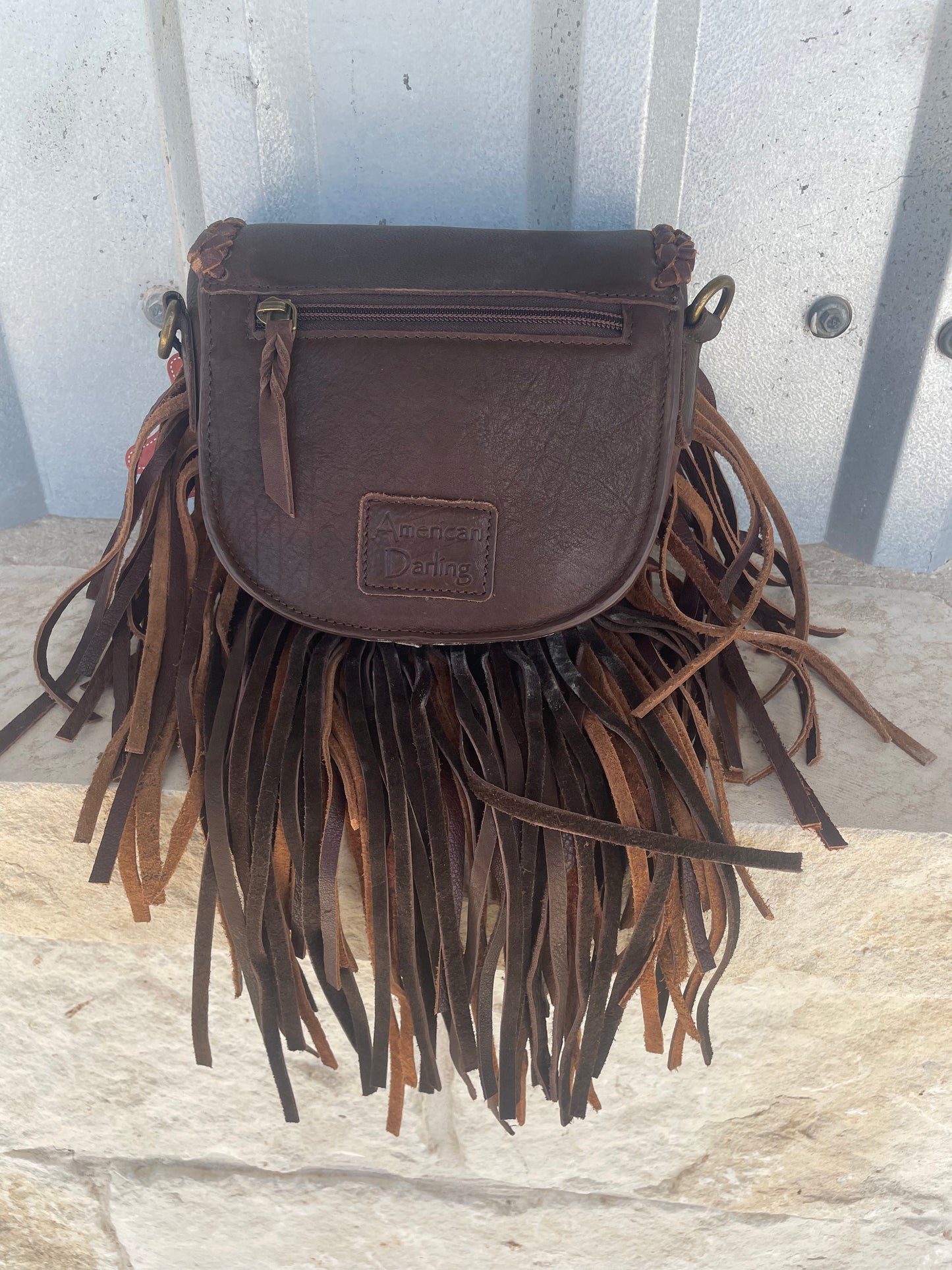 Turquoise Fringe Crossbody Purse