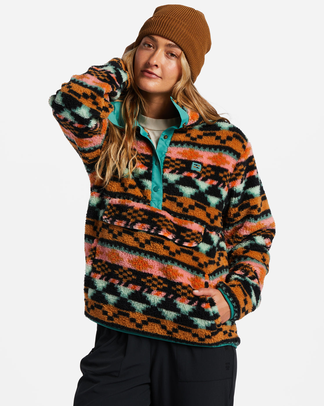 Switchback Mock Neck Fleece