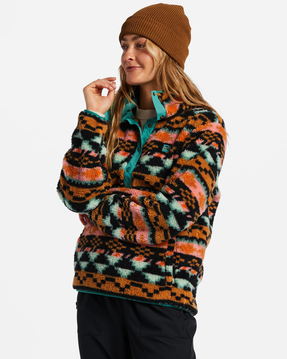 Switchback Mock Neck Fleece