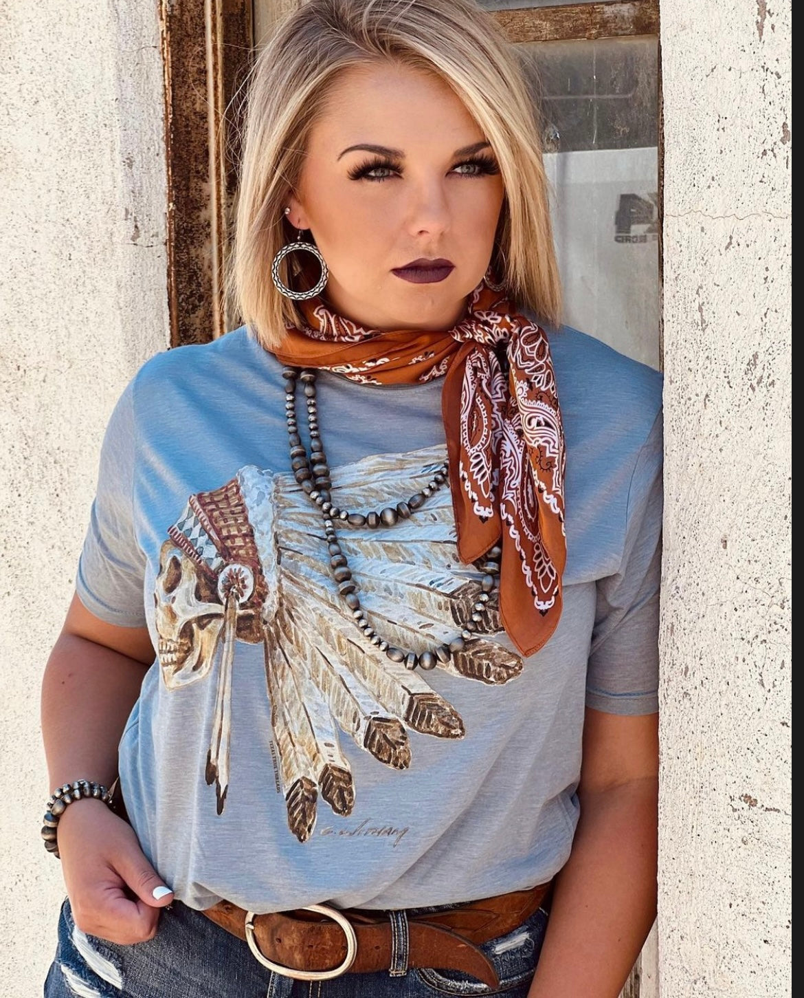 Skull Headdress Tee