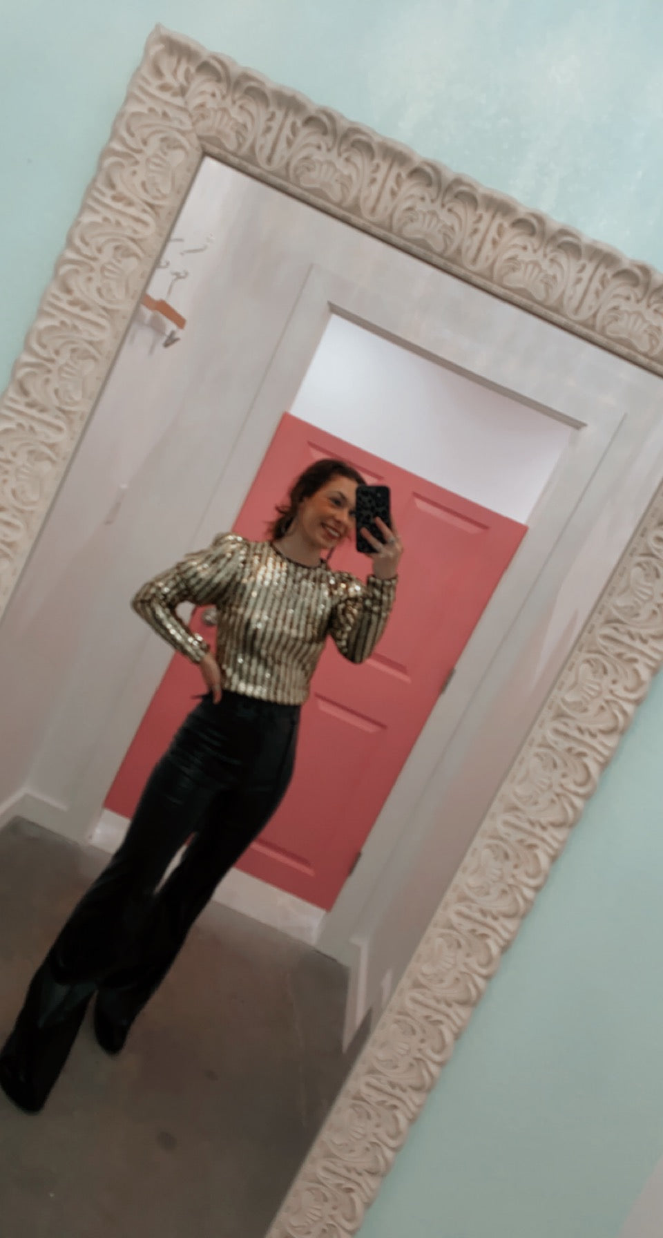 Sequin Crop