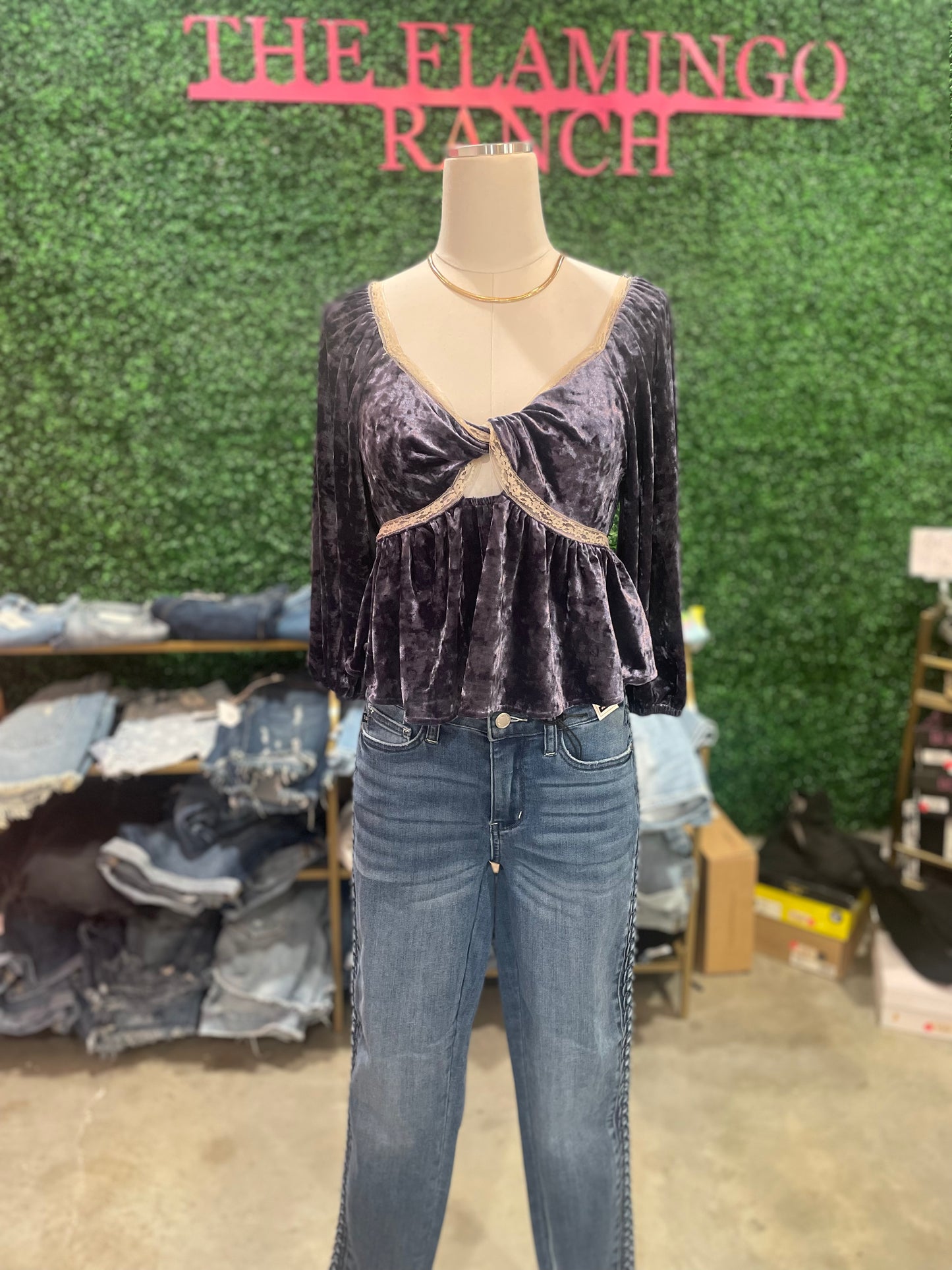 Midnight Velvet Top