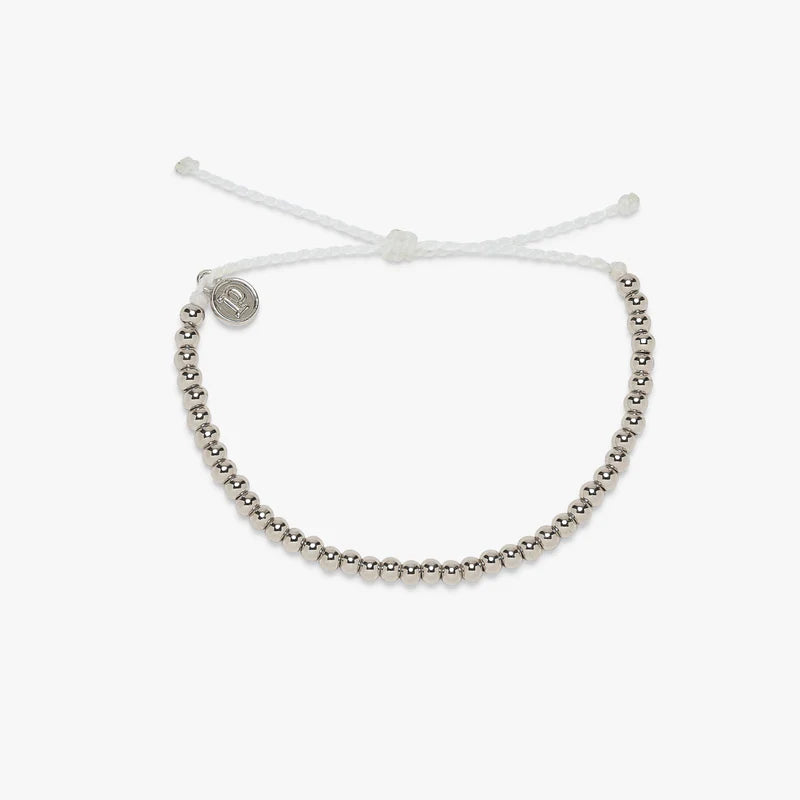 Metal Bead Silver Bracelet