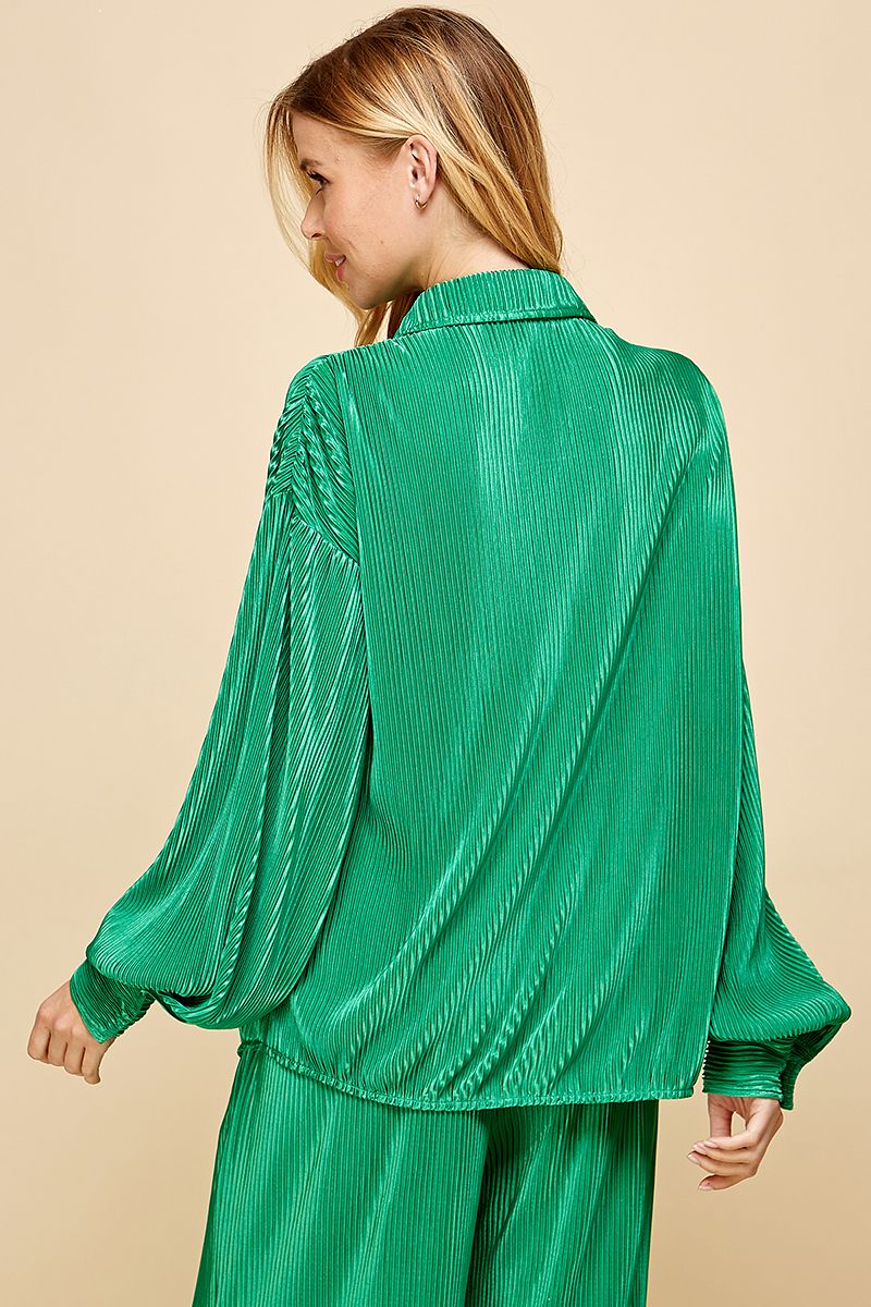 Wavy Green Top