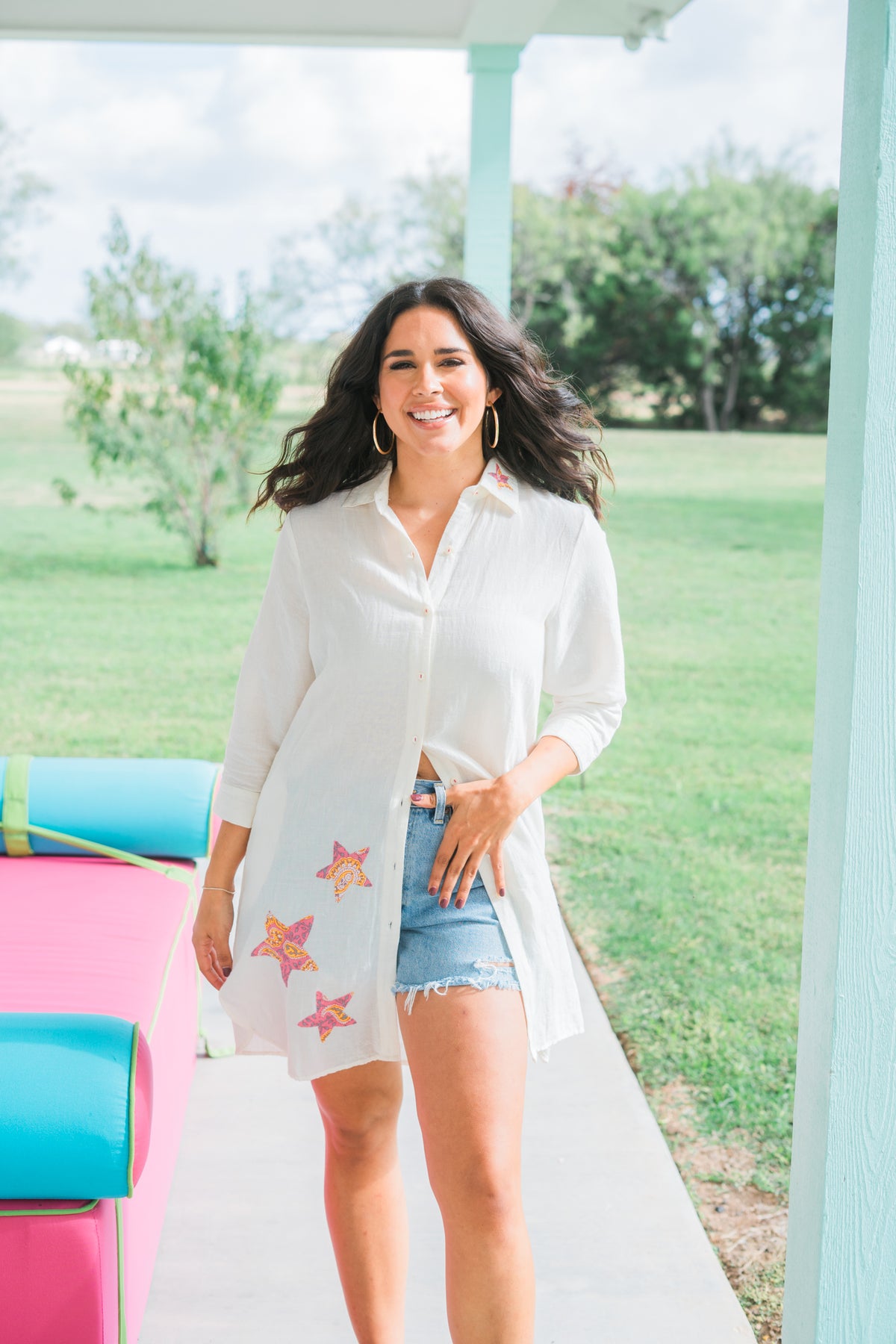 Cameron Layerz Tunic Oh My Stars – The Flamingo Ranch