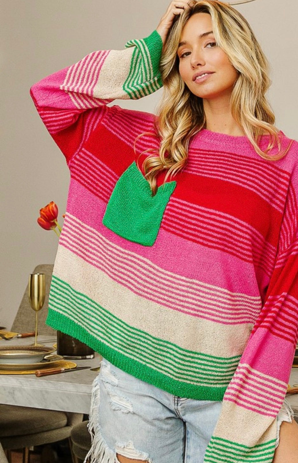 Cranberry Ginger Sweater