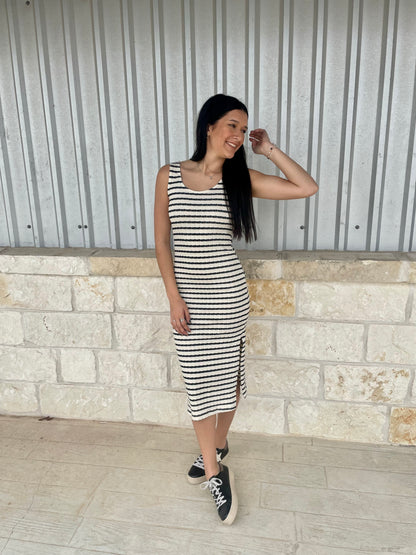 Striped Midi Dress