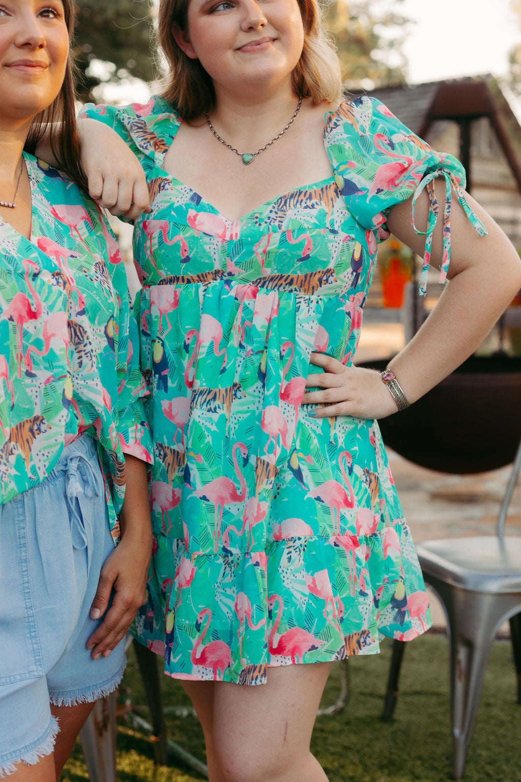 Flamingo Jungle Dress