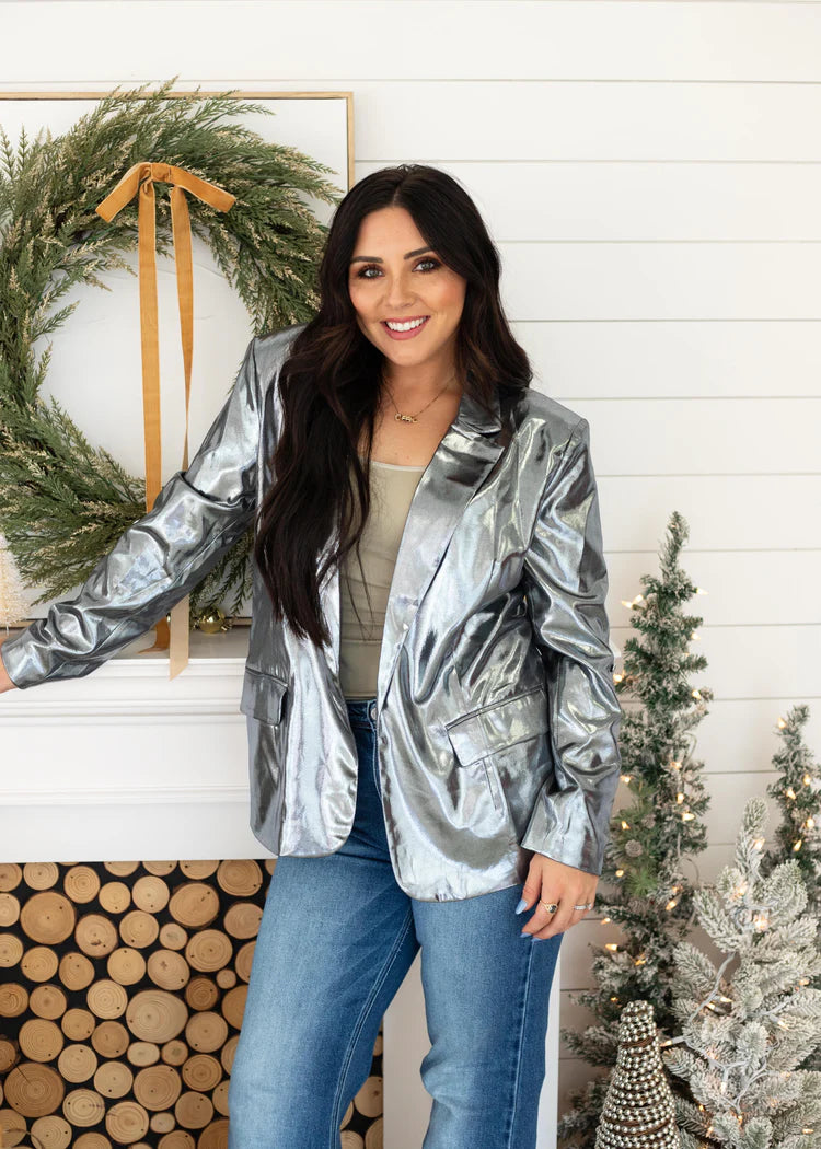 Metallic Babe Layerz Blazer