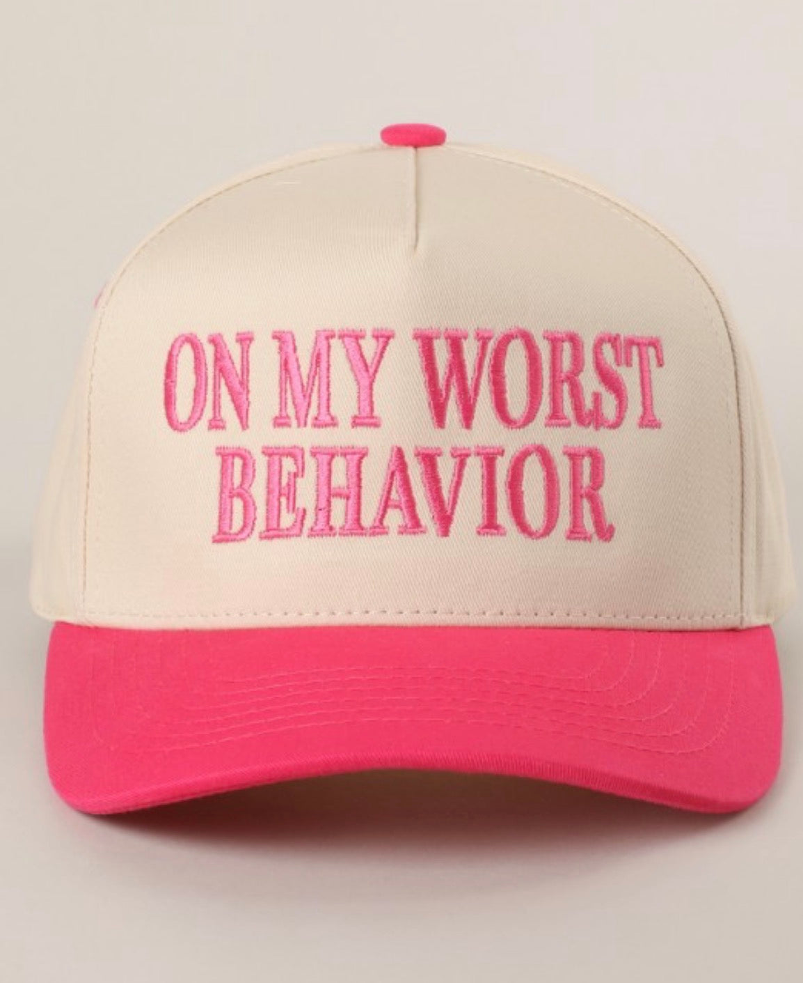 On My Worst Behavior Cap