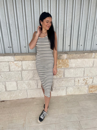 Striped Midi Dress