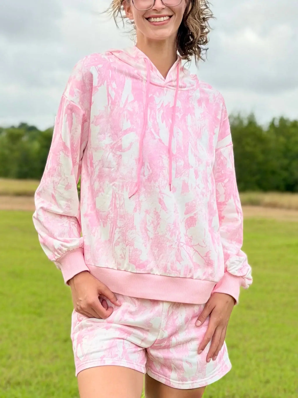 Caedon Pink Camo Hoodie