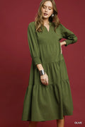 Olive Textured dress