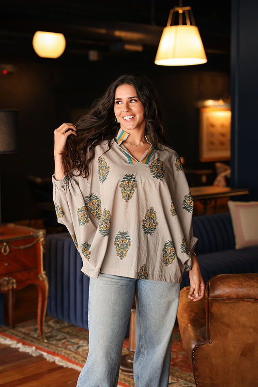 Tori Layerz Top - Grey