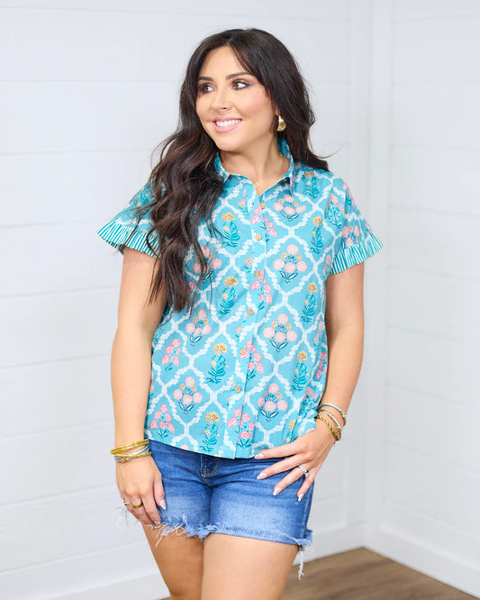 Stevie Blue Layerz Top