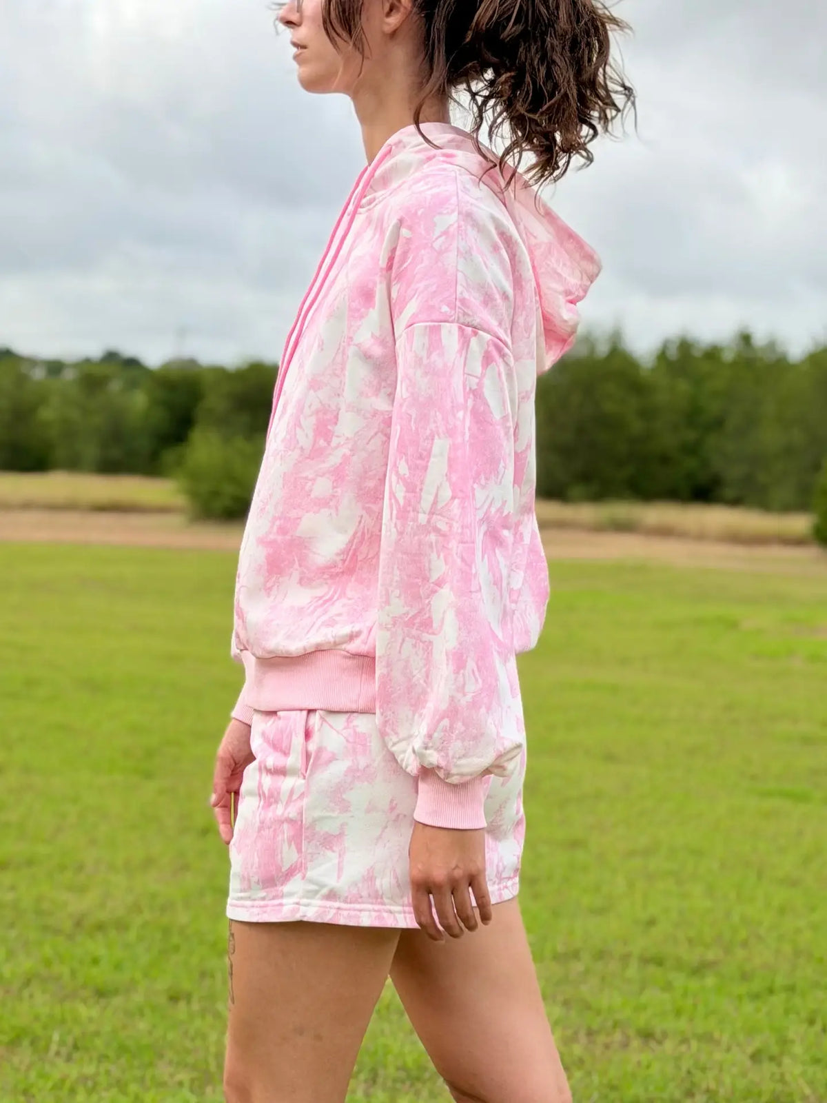 Caedon Pink Camo Hoodie
