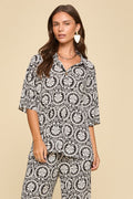 Ocean Tide Black Resort Top