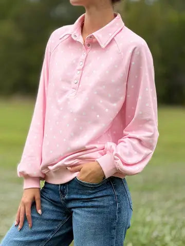 Monica Polka Dot Pullover
