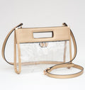 Clear Faux Leather Crossbody