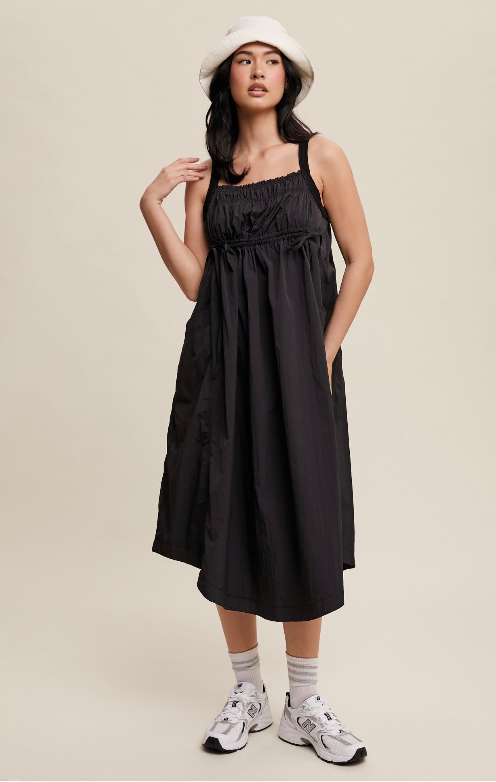 Parachute Drawstring Dress