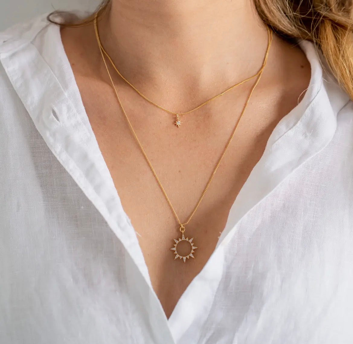 Diamond Star Necklace