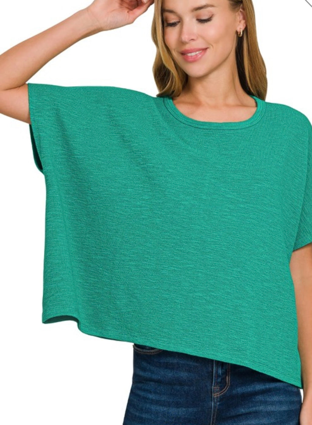 Cotton Slub Oversized Tee