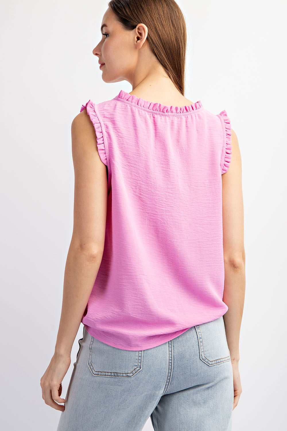 Charli Ruffle Sleeve Tank