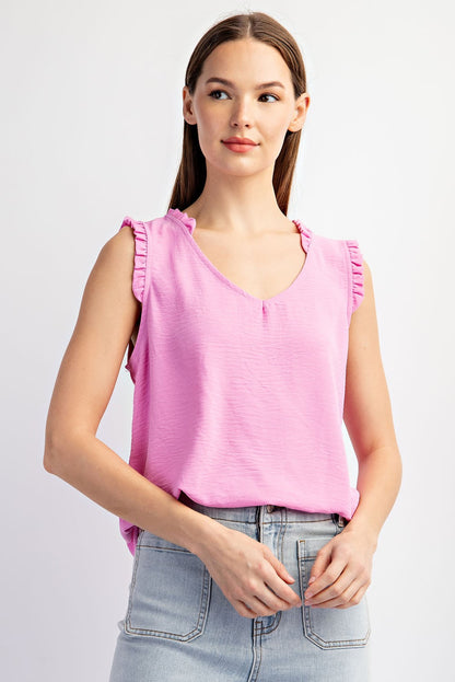 Charli Ruffle Sleeve Tank