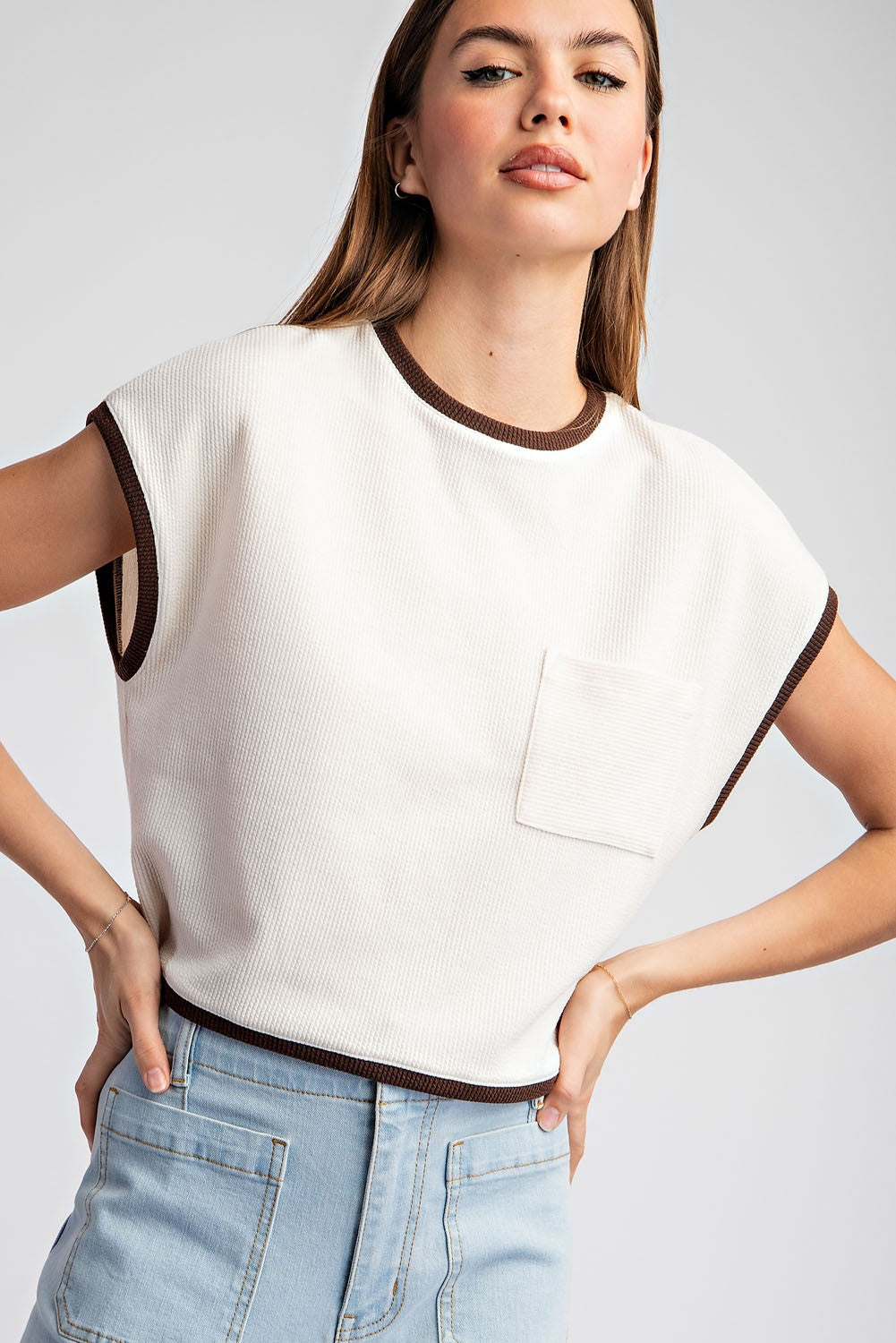 Mod Cap Sleeve Top