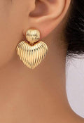 PF Heart Earrings