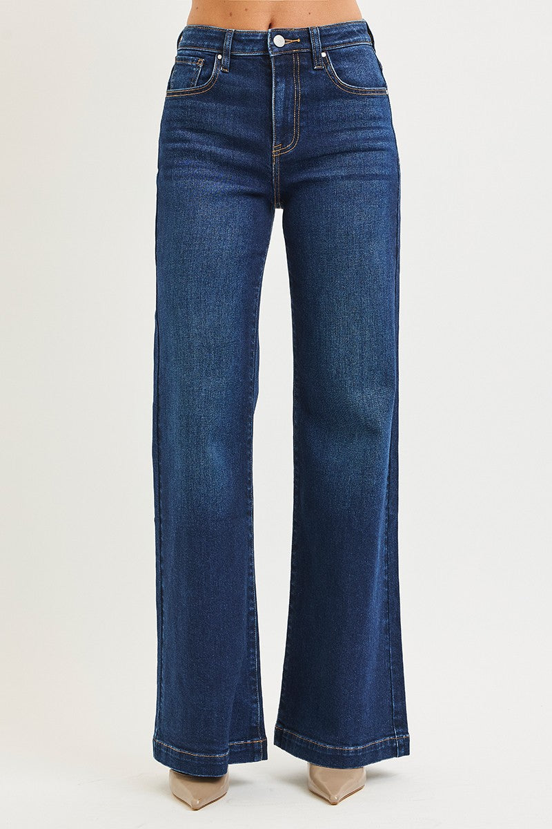 Blue jeans on a white background