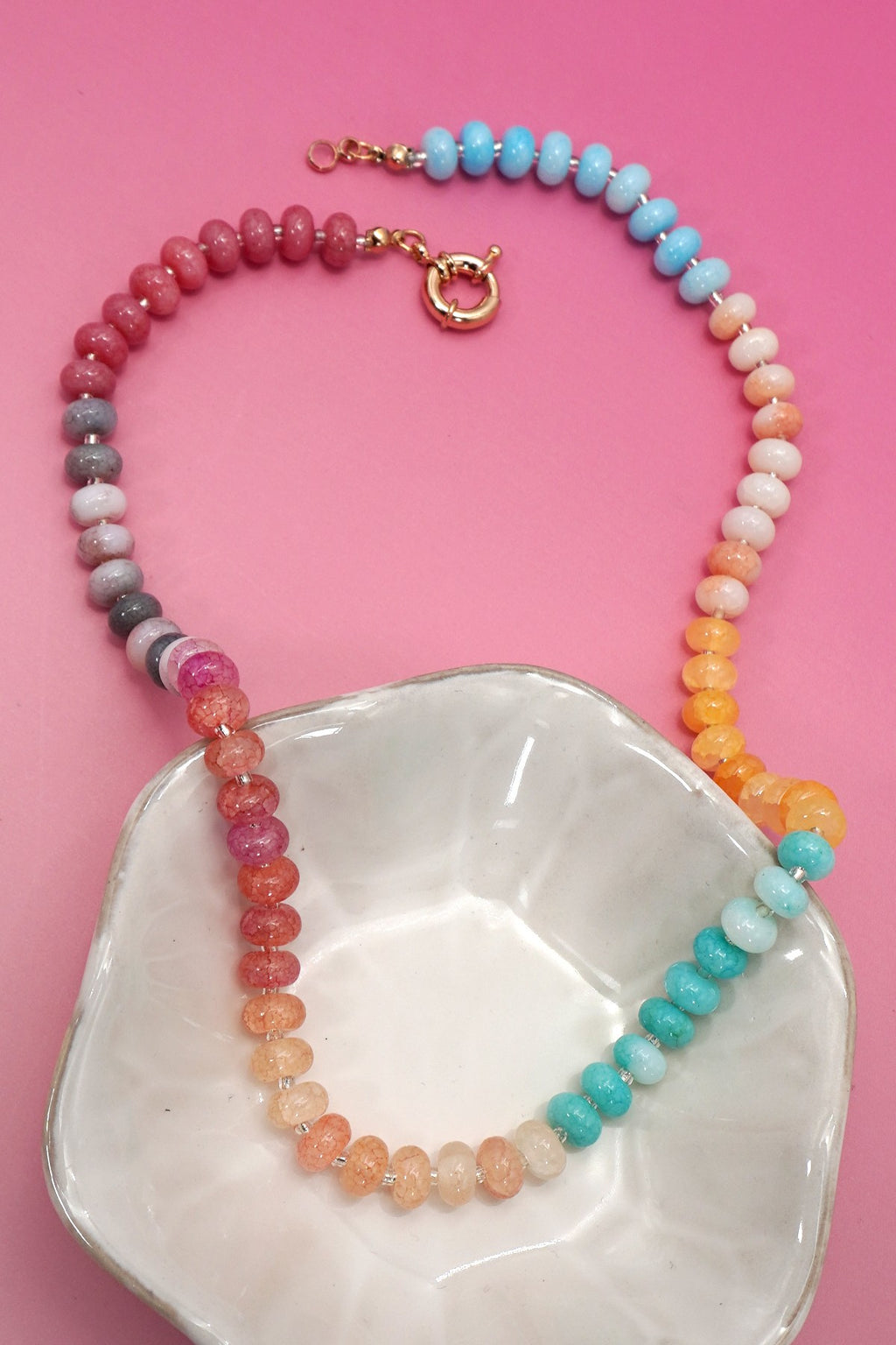 PF Multi Glass Necklace