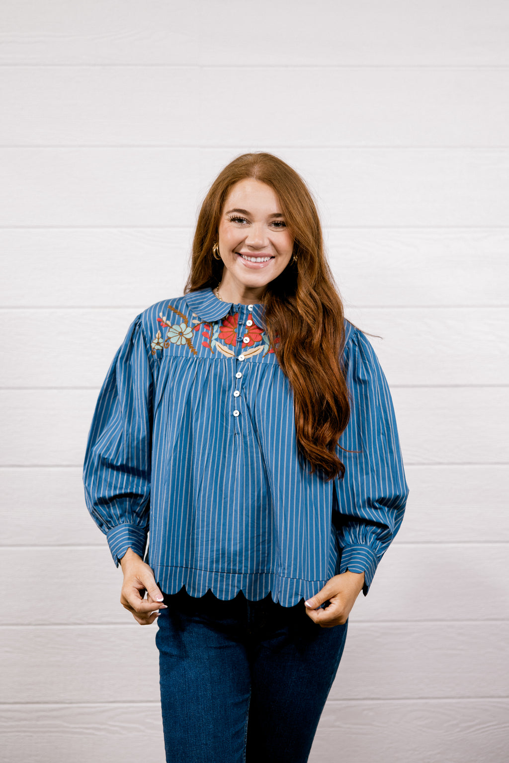Lane Blue Top