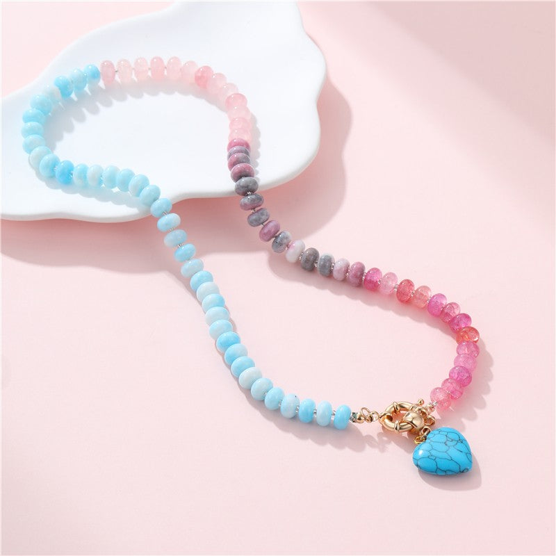 PF Stone Heart Necklace