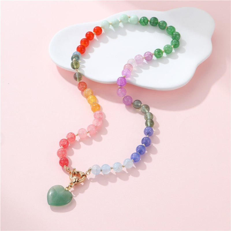 PF Stone Heart Necklace