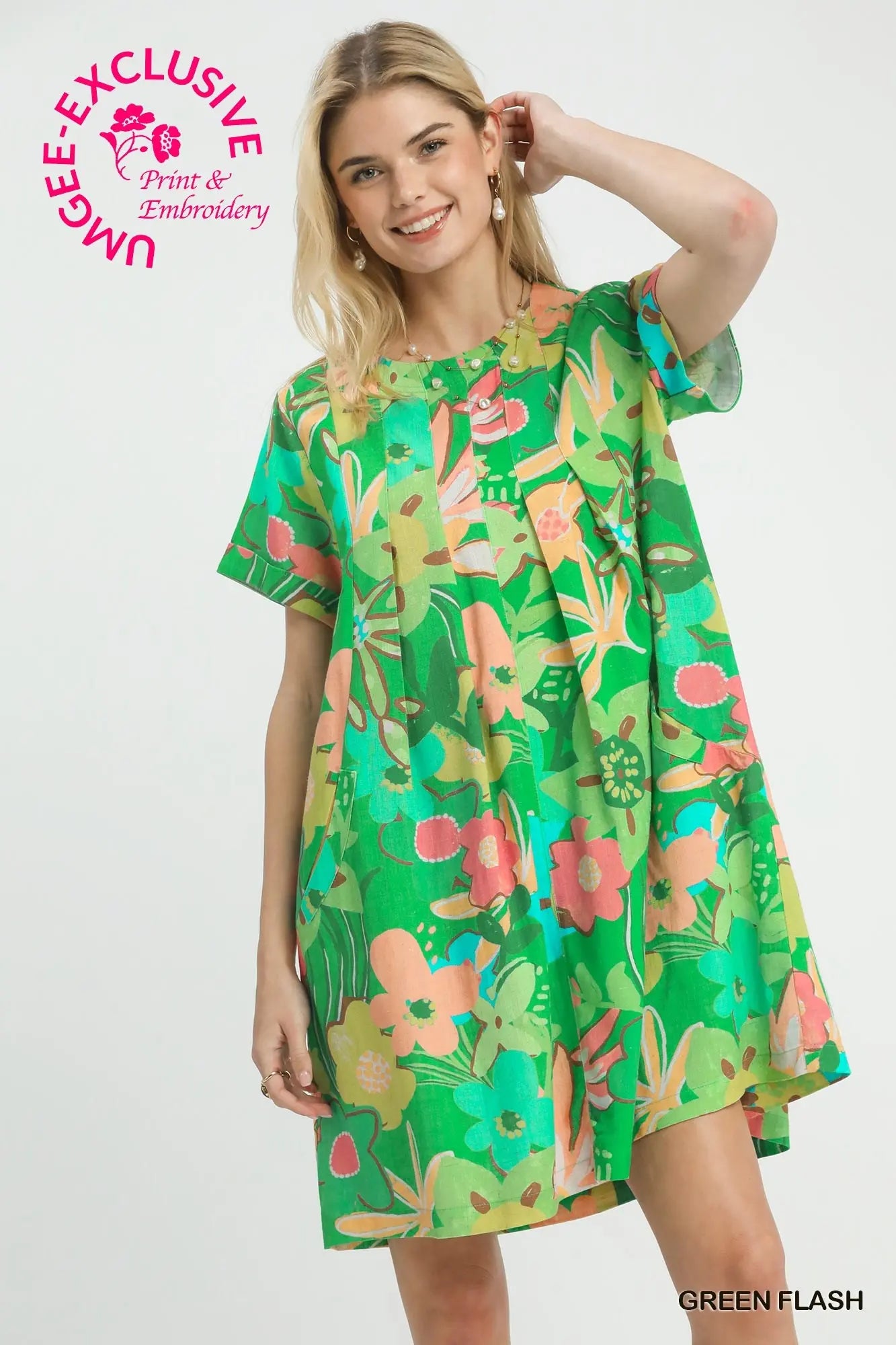 Green Flash Dress