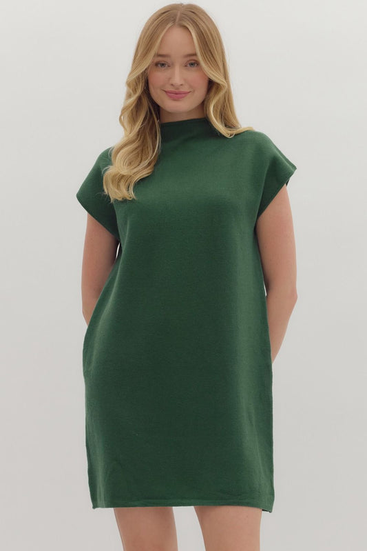 Mock Sweater Dress