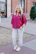 Jane Layerz Top - Maroon