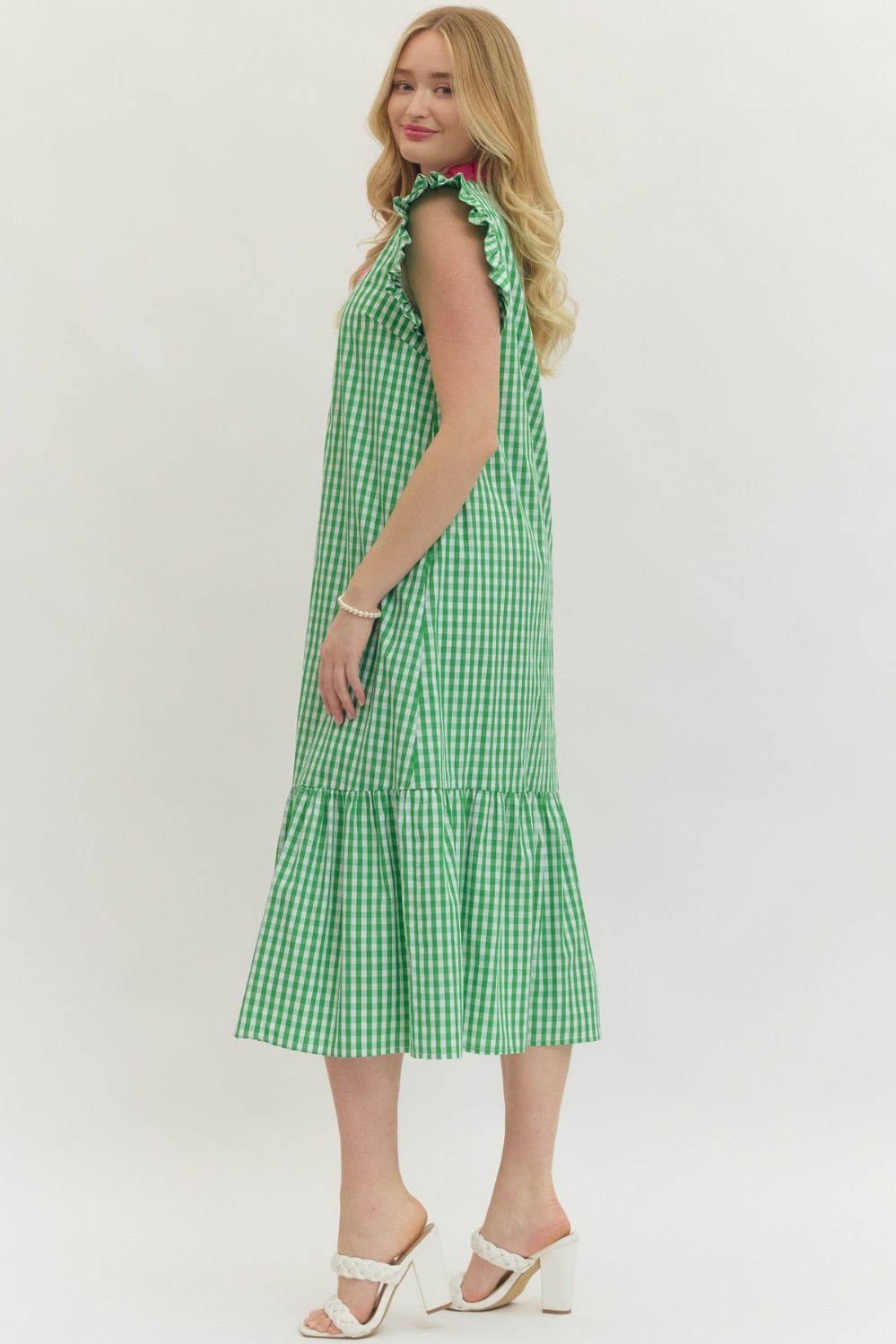 Green Gingham Dress