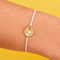 Gemstone Eye Charm Bracelet