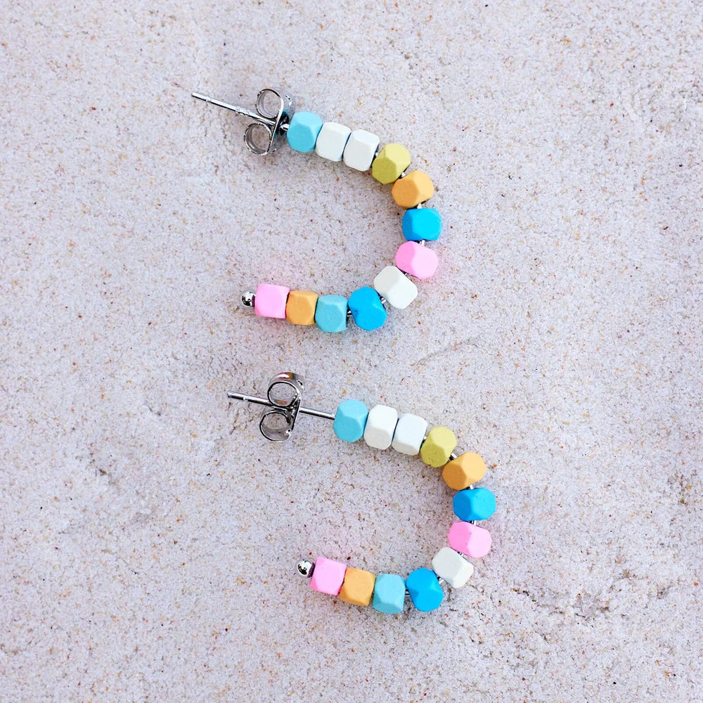 Bahama Bead Hoop Earrings