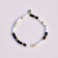 B&W Disc Stretch Bracelet